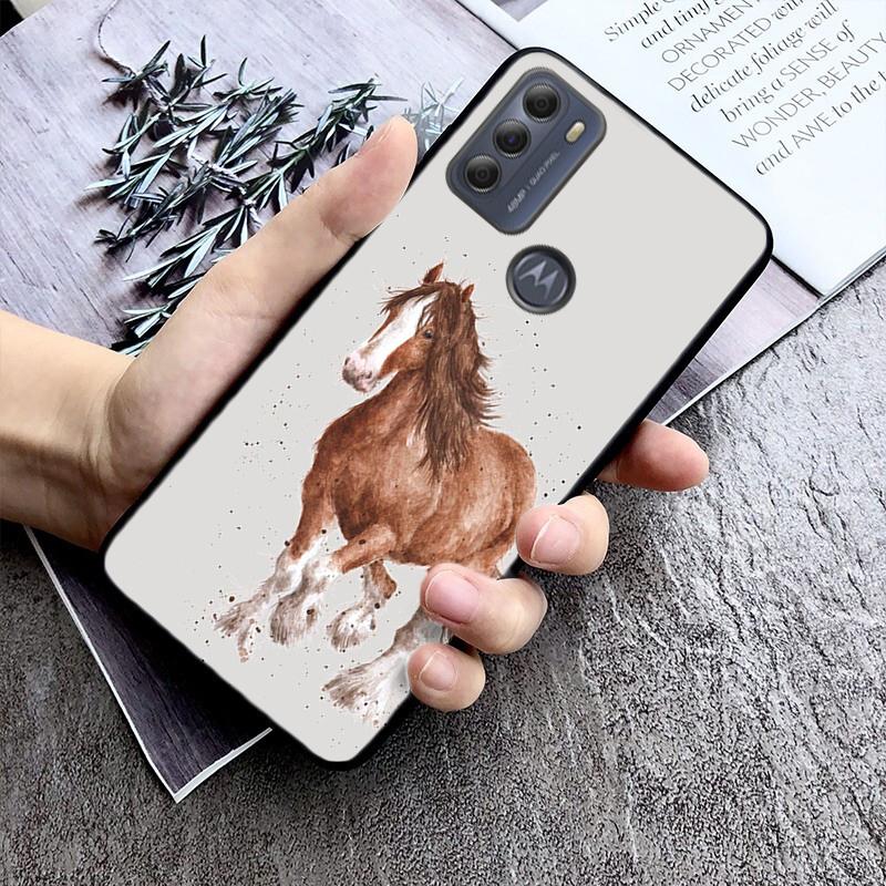 Love Horse Phone Case ForMoto Edge 50 40 Pro 50 40 30 Ultra Neo Fusion Moto G84 G54 G10 G20 G30 G62 G53 G72 G60