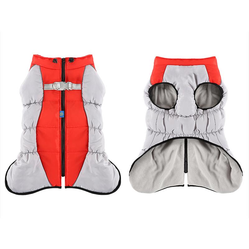 Winter Warm Pet Dog Coat Waterproof Pet Jacket for Medium Large Dogs Reflective Thickened Plush Dog Clothes Dog Accessories