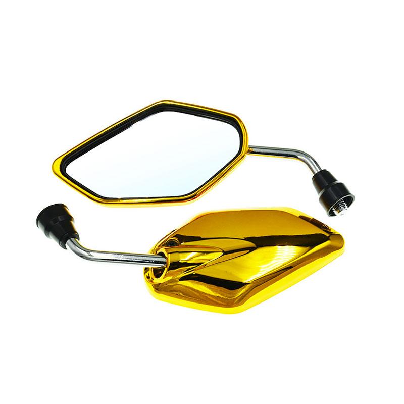 Motorcycle Mirrors, Universal M8 Motorcycle Rear View Side Mirrors With Adjustable Viewing Angle, Handlebar Mounting, Fits For Bike, Scooter, ATV, UTV