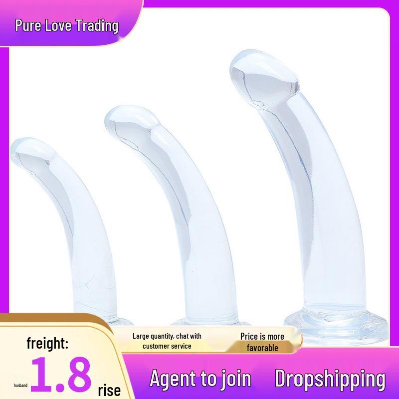 Orissi Transparent Suction Cup Anal Plug & Dilator for Men and Women - Simulated Dildo for Backyard Play