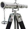 Working Antique Design Table Decor Black Chrome Tripod with Telescope Stand Gift