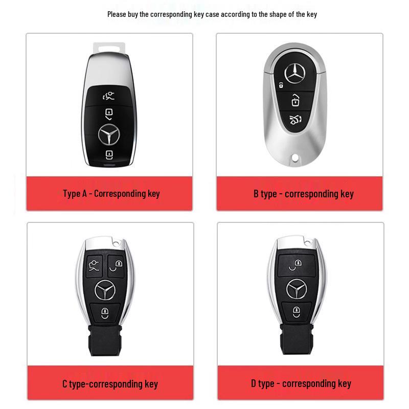 Mercedes-Benz GLK260 Key Case for GLK300, A/V/C/S/E-Class, GLE350, GLC, V260.