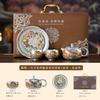 Take the Lead In ******lver Pot High-end Light Luxury Xishi Pot Household Kung Fu Tea Set Retro Brewing Teapot Teacup Set