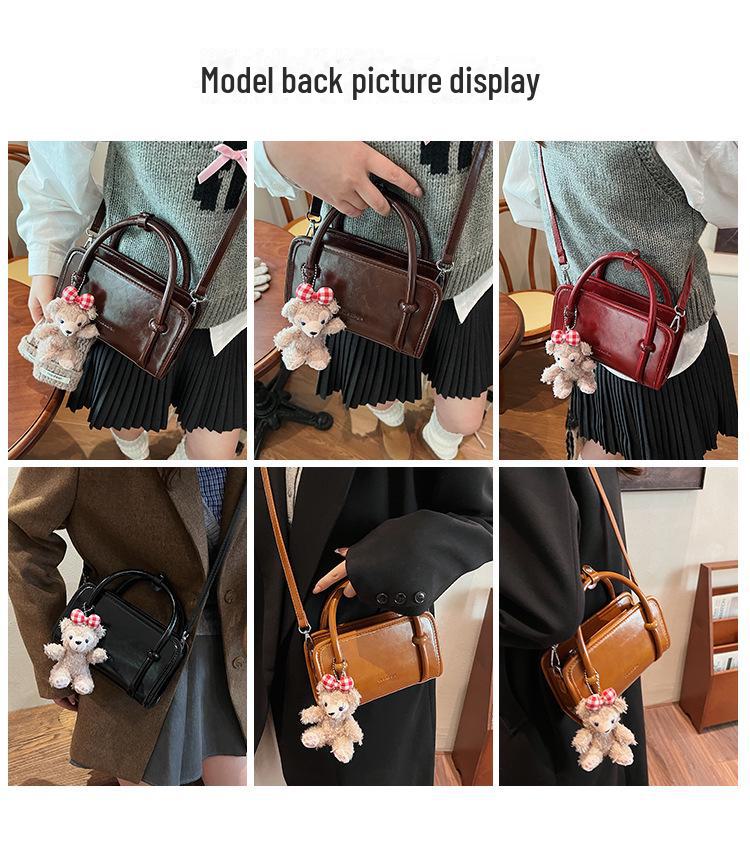 High-Grade Boston Contrast 2025 Women's Versatile Fashion Handbag: Stylish Pillow Shoulder & Crossbody Bag