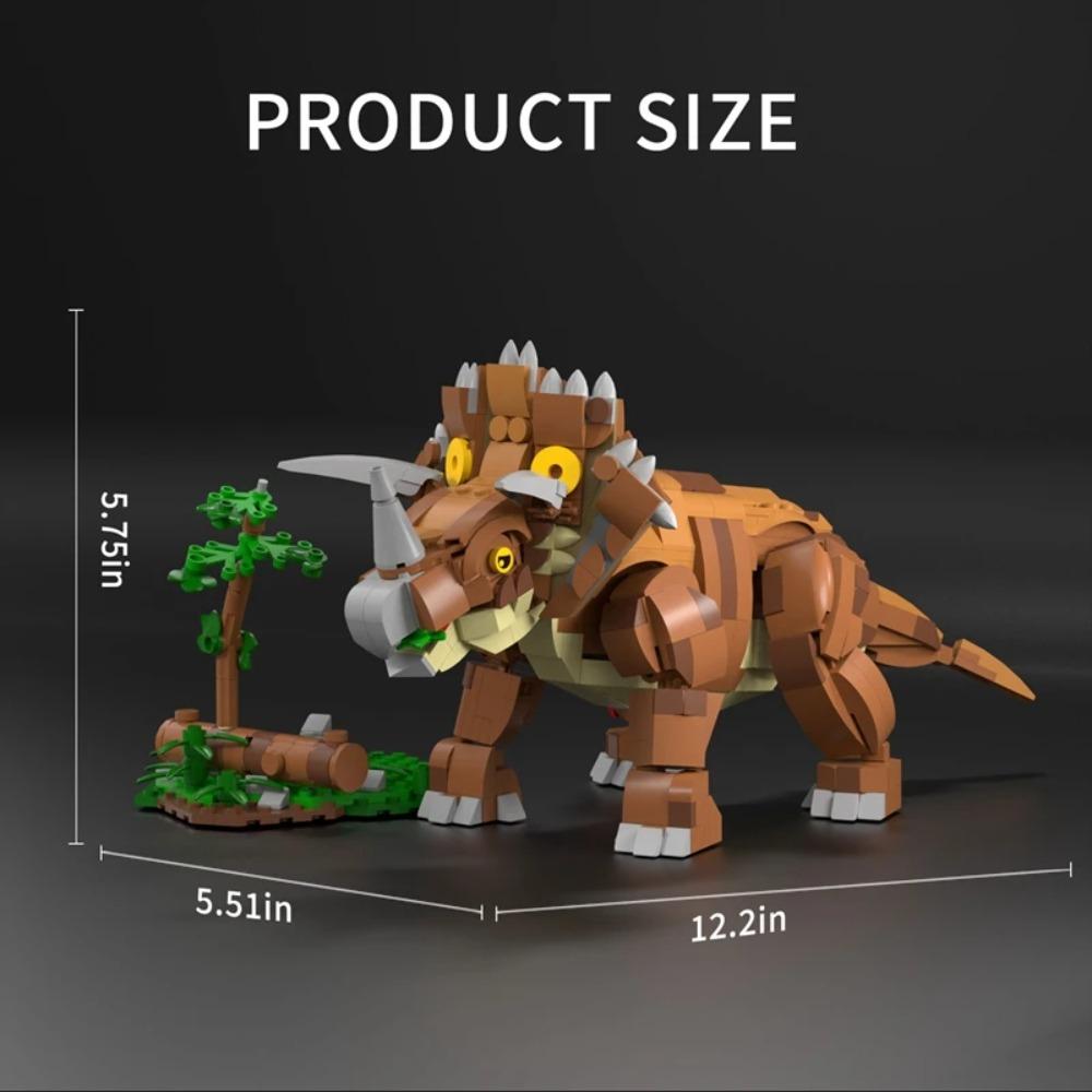 Buildmoc Jurassic Dinosaurs Park Triceratops Velociraptor Mosasaur Tyrannosaurus Rex Baby MOC Building Blocks Toys for Children
