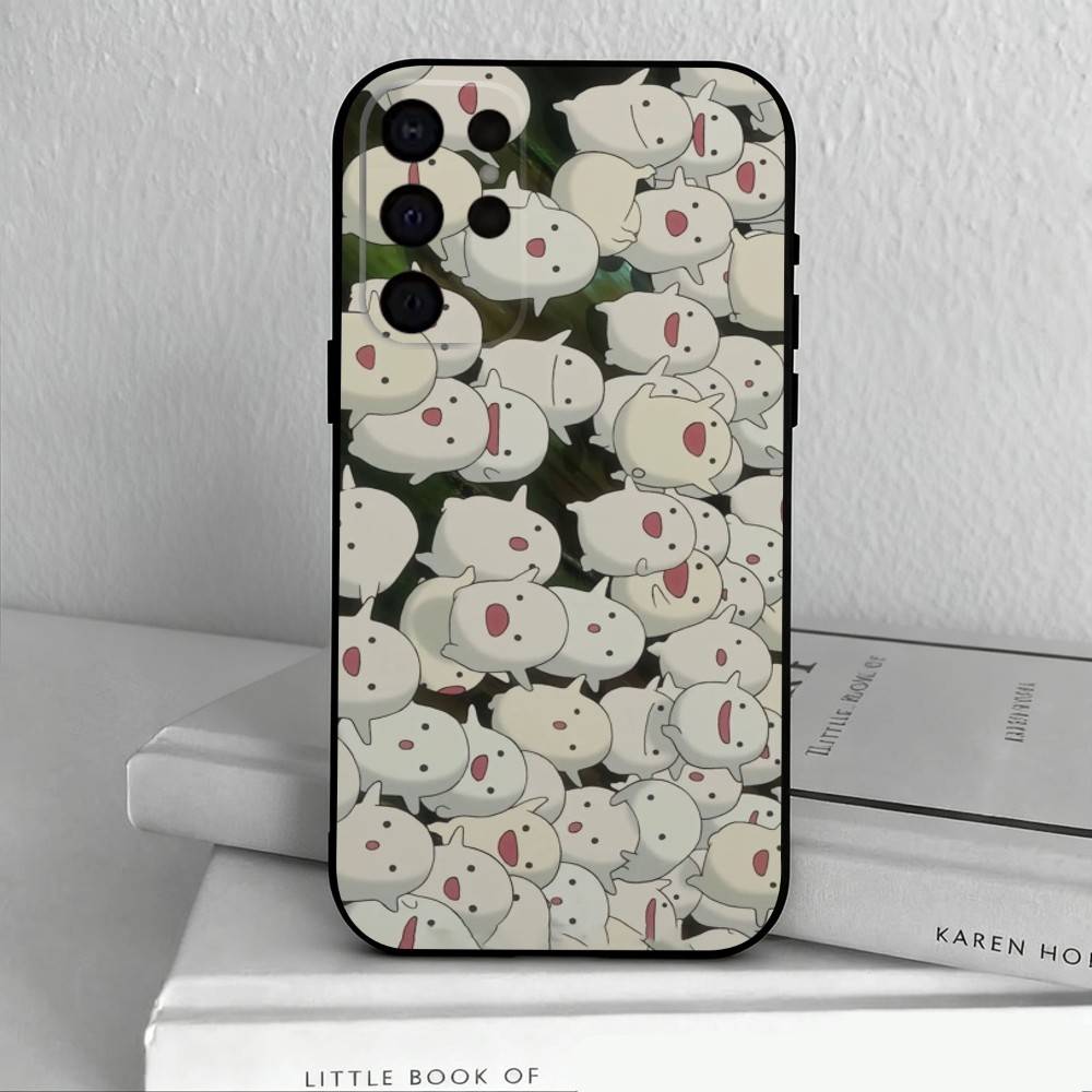 T-The Boy and the Heron Anime Phone Case For Samsung S25,24,23,22,30,21,10,9,Ultra,Plus,Lite,FE,4,5 G Soft Black Case