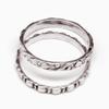 2 Pcs 925 Sterling Silver Ring,  Handmade Band Women Statement Ring