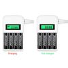 1.2V AA Rechargeable Batteries+ AAA 3A Rechargeable Battery With Battery Case+LCD Display Smart Battery Charger