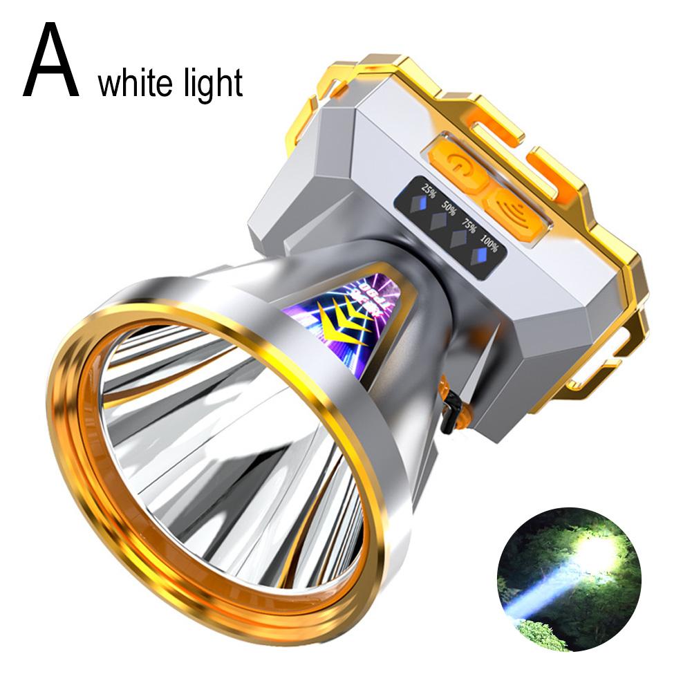 LED Headlamp Strong Light Super Bright Head-Mounted Flashlight Outdoor Household Rechargeable Night Fishing Headlight