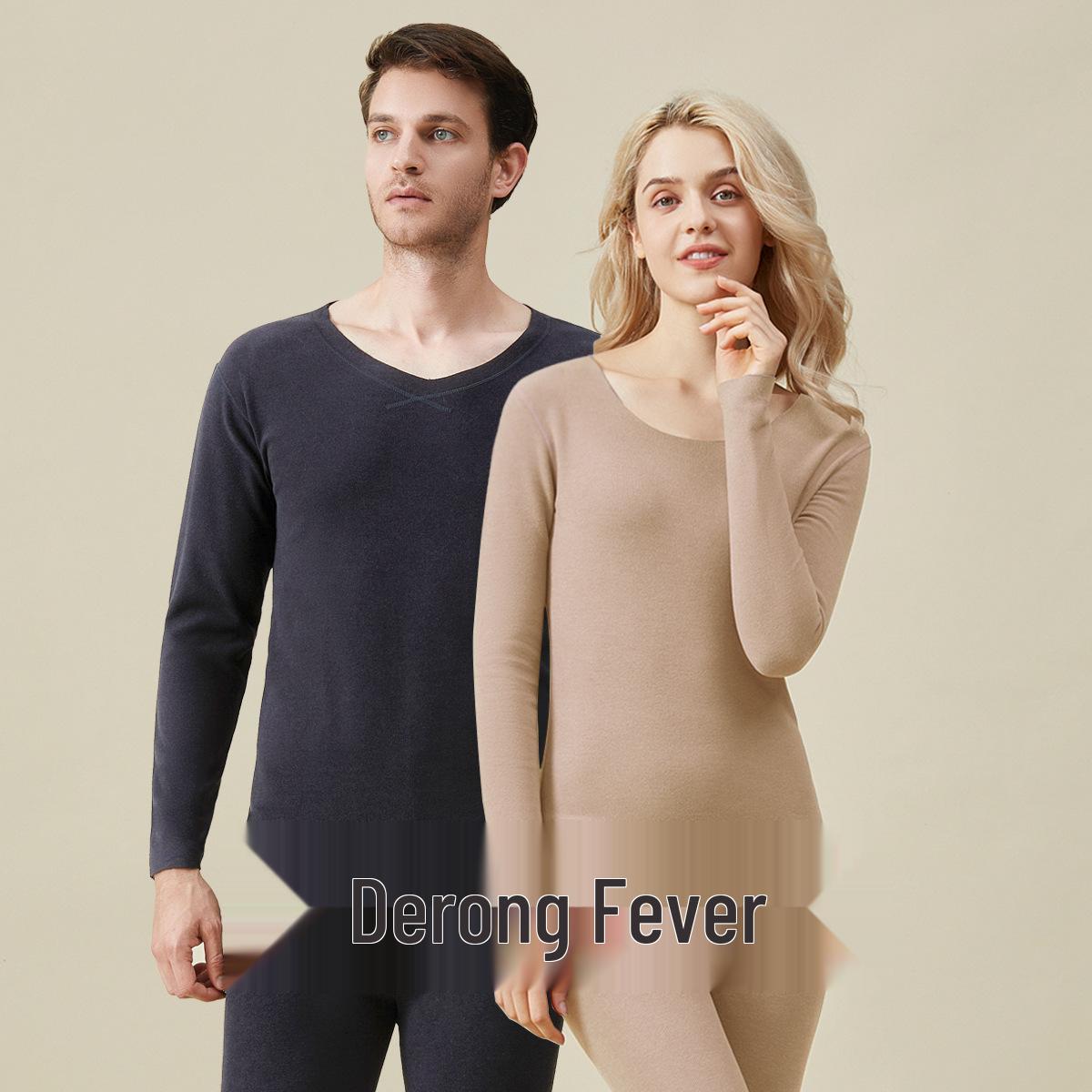 

German Velvet Thermal Underwear: Men s and Women s Autumn/Winter Warmth Suit - Plush Lined, Skin-Friendly. Women s XL (130-150 lbs)