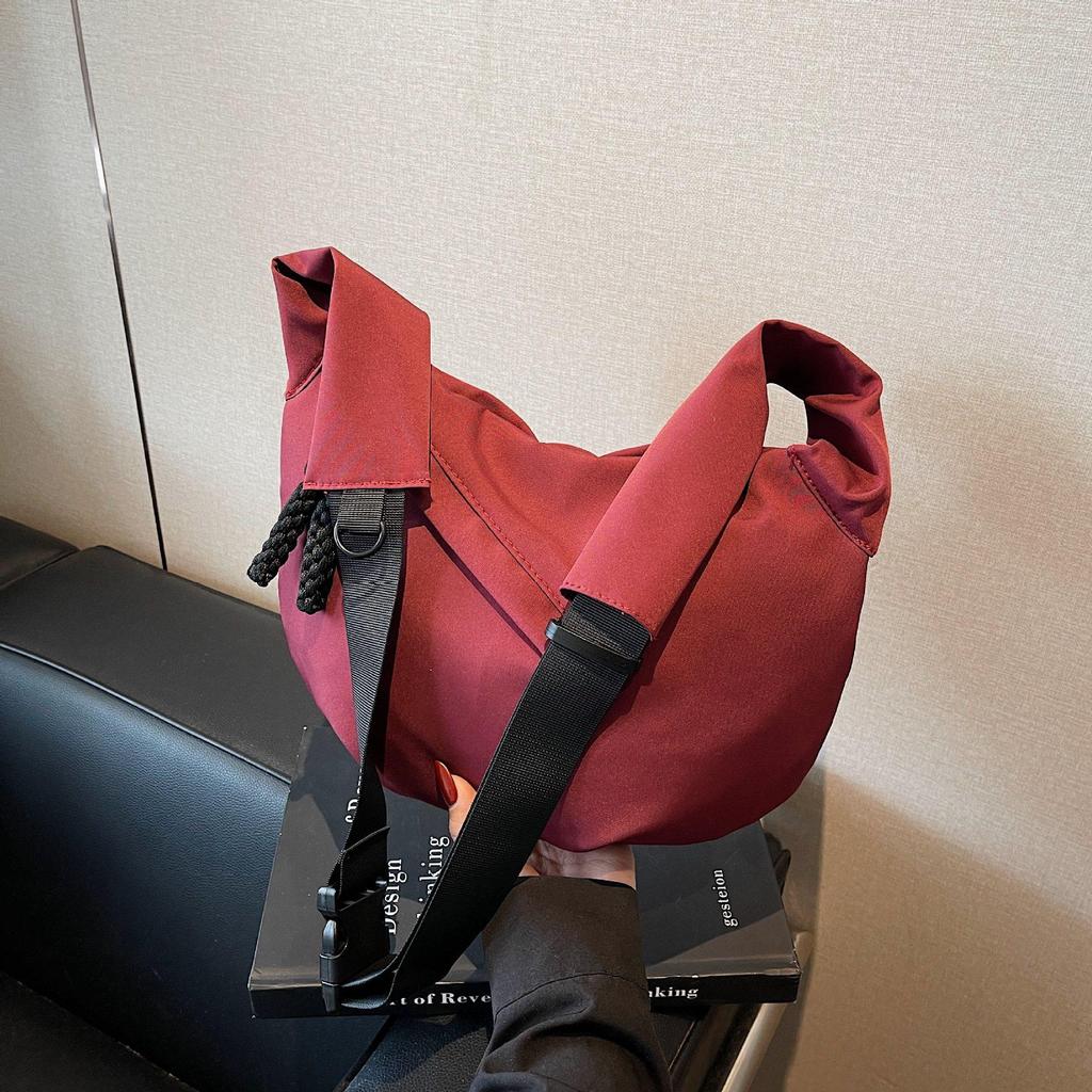 Korean-Inspired Fashionable Dumpling Crossbody & Backpack - Stylish, High-Capacity, Casual, and Trendy