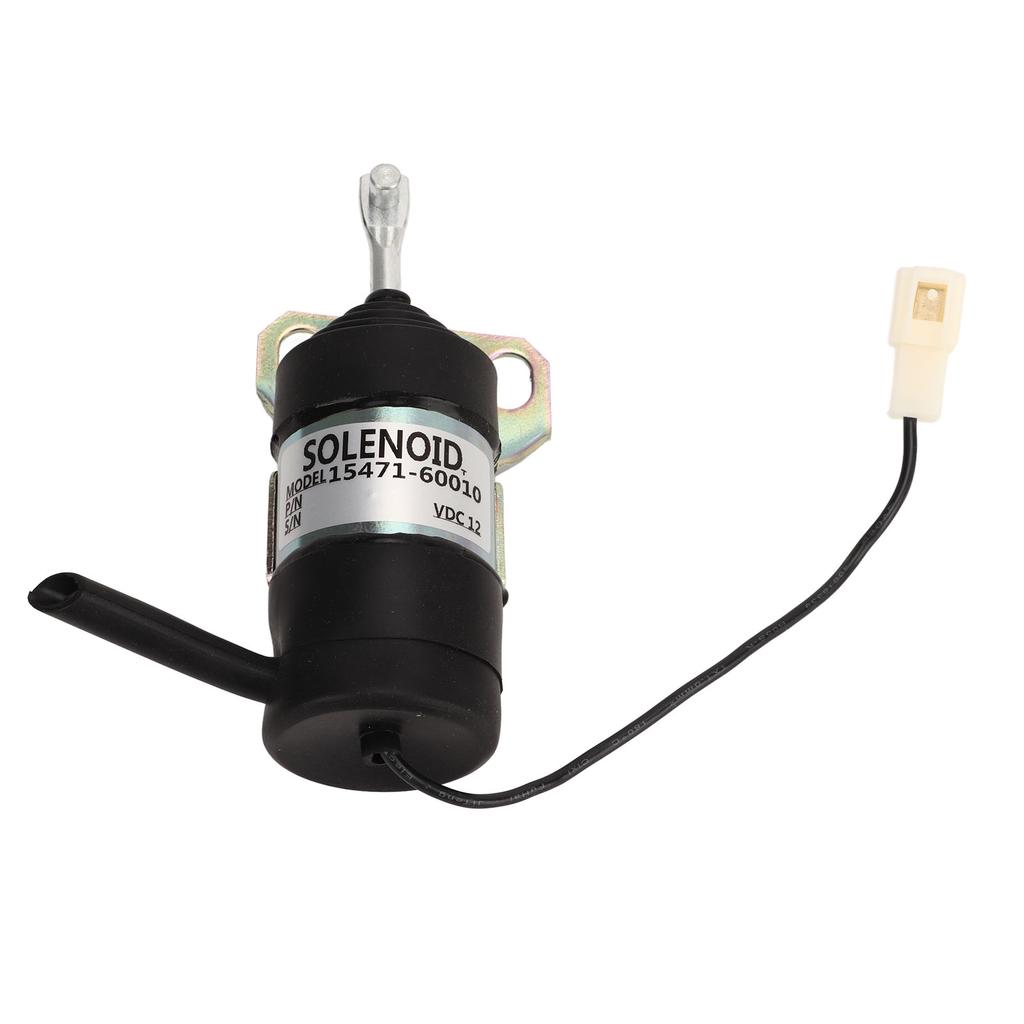 Fuel Shutoff Solenoid 129953 77811 Replacement for KUBOTA Models KJ S150V USA B1250HSD