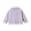 ASK JUNIOR Girls' Faux Suede Fleece-Lined Winter Jacket