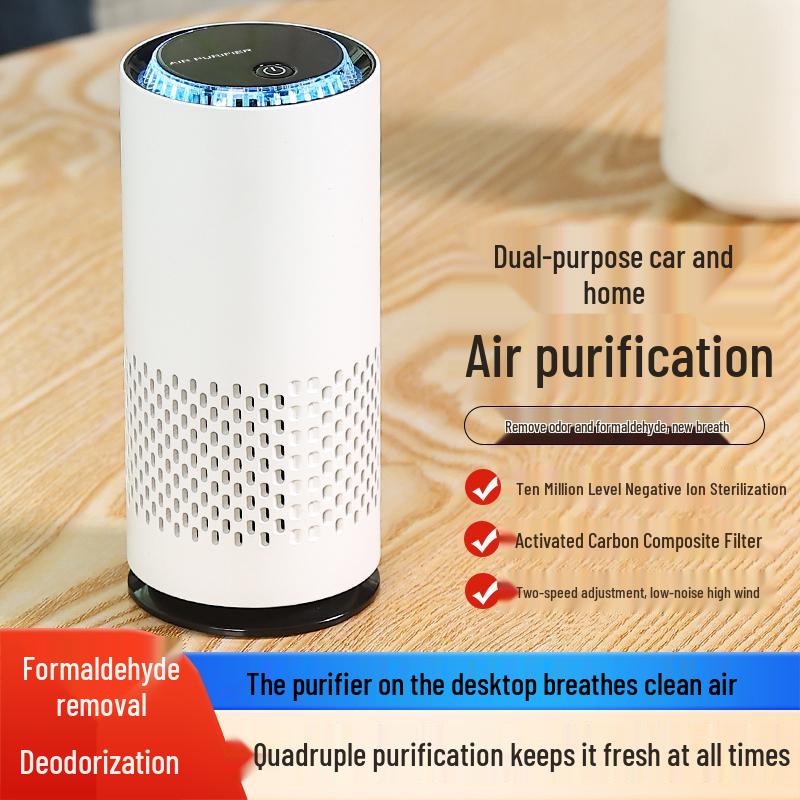 Compact Pet Air Purifier: Formaldehyde and Smoke Odor Eliminator with Negative Ion Technology