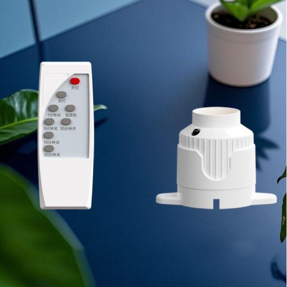 Infrared Remote Control Lamp Holder Timer Smart LED Lampholder  For Home Lighting Accessories