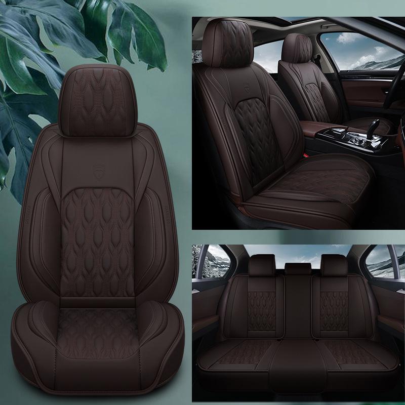 New Seamless Full Leather Universal Car Seat Cushion for All Seasons