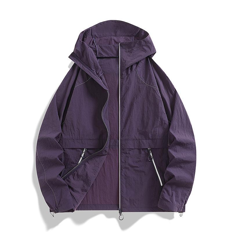 1011 New summer sunscreen clothing for men and women, light and thin outdoor UV protection breathable fishing clothing jacket