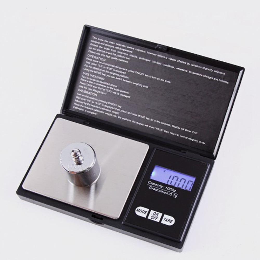Plastic Stainless Steel Portable Gram Scale  Jewelry Food Baking Ingredient Precious Metal