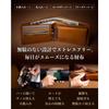 [LEAGOO] Men's Wallet 2-Fold Italian Leather (Black) Approx. 11.5cm X 9.6cm X 2cm