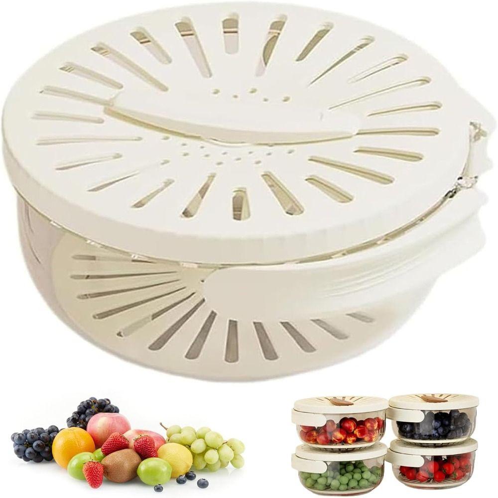 Vegetable Washing Basin Drain Bowl Storage Box Multifunctional Fruit Washing Basket  for Household