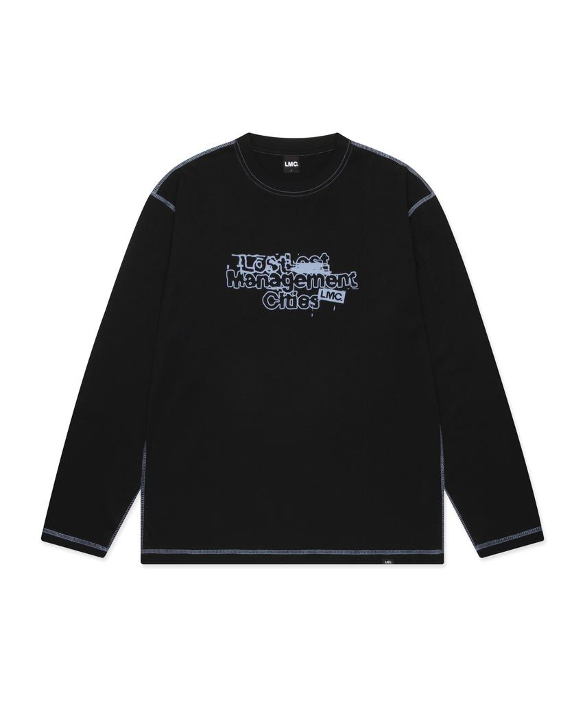 LMC Destroyed Stamp Long Slv Tee Black