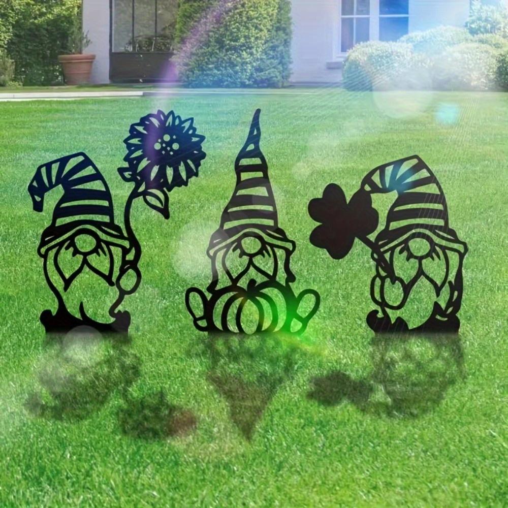 Vintage Style Metal Garden Markers Fairy Statue Stakes Outdoor Patio Decorative Hanging Ornaments