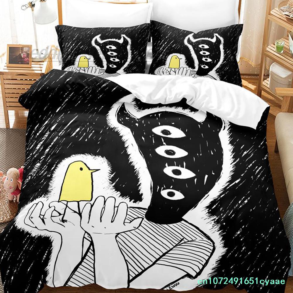 Oyasumi Punpun Bedding Set Single Twin Full Queen King Size Bed Set Aldult Kid Bedroom Duvetcover Sets 3D Print Literie