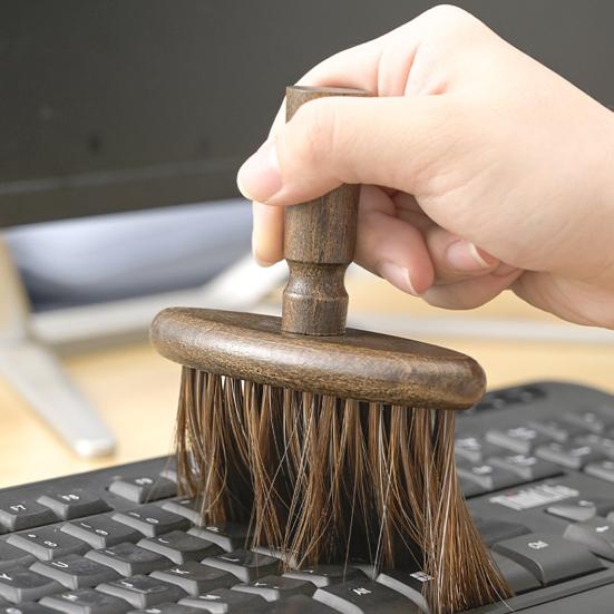 Perie de Curățat Mâner de Lemn Perie cu Peri Moi Multifuncțională pentru Curățat Spații Înguste