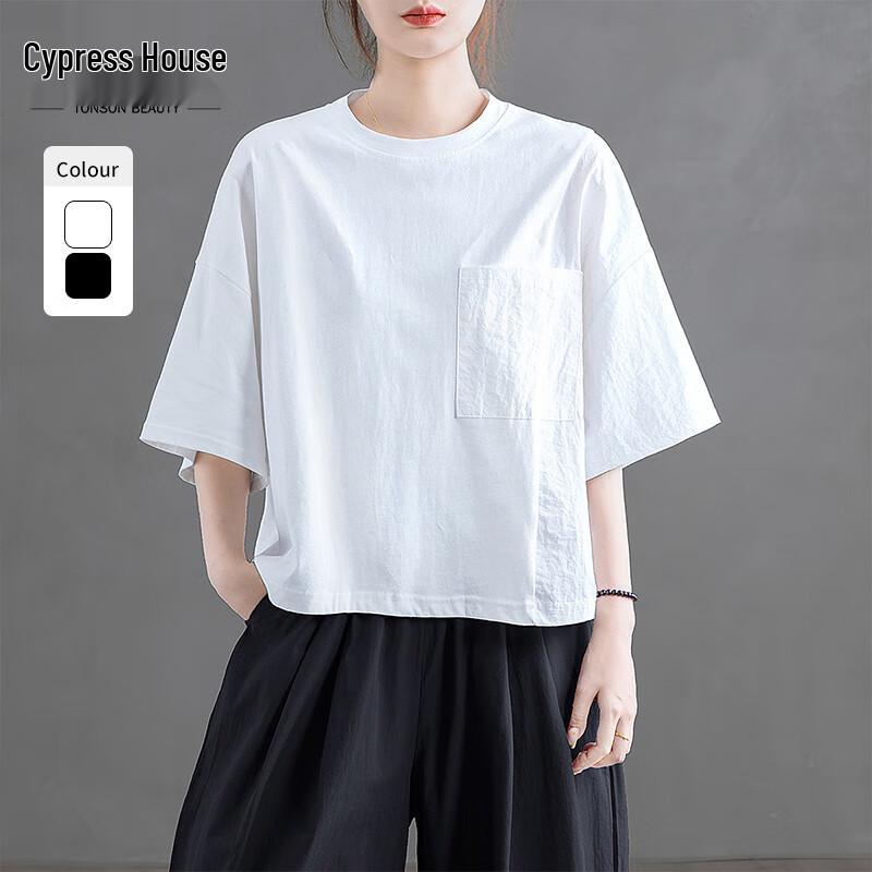 Women s Loose Fit Round Neck T-shirt M