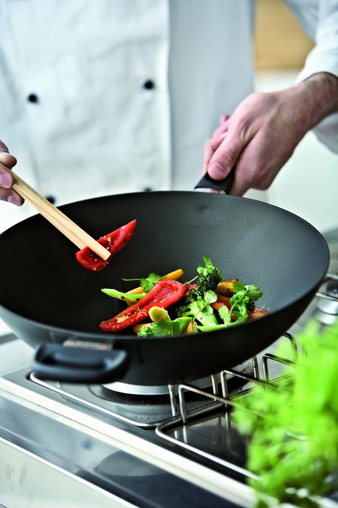 Scanpan Classic Induktion IH Kompatible Serie 32cm Wok Wok SCANPAN Dänemark STRATANIUM+