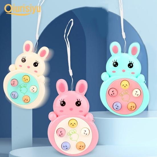 Fun Cartoon Shape Exercise Responsiveness Portable Finger Training Toy with Hanging Rope Children Gift Brain Game