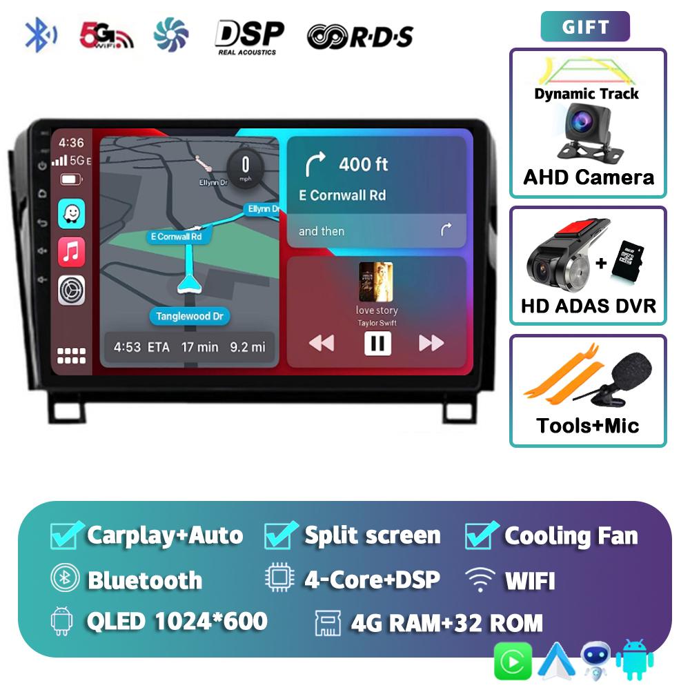 Android 14 Car Radio For Toyota Tundra XK50 2007-2013 Sequoia XK60 2008-2017 Multimedia Video Player Navigation Stereo GPS Audio