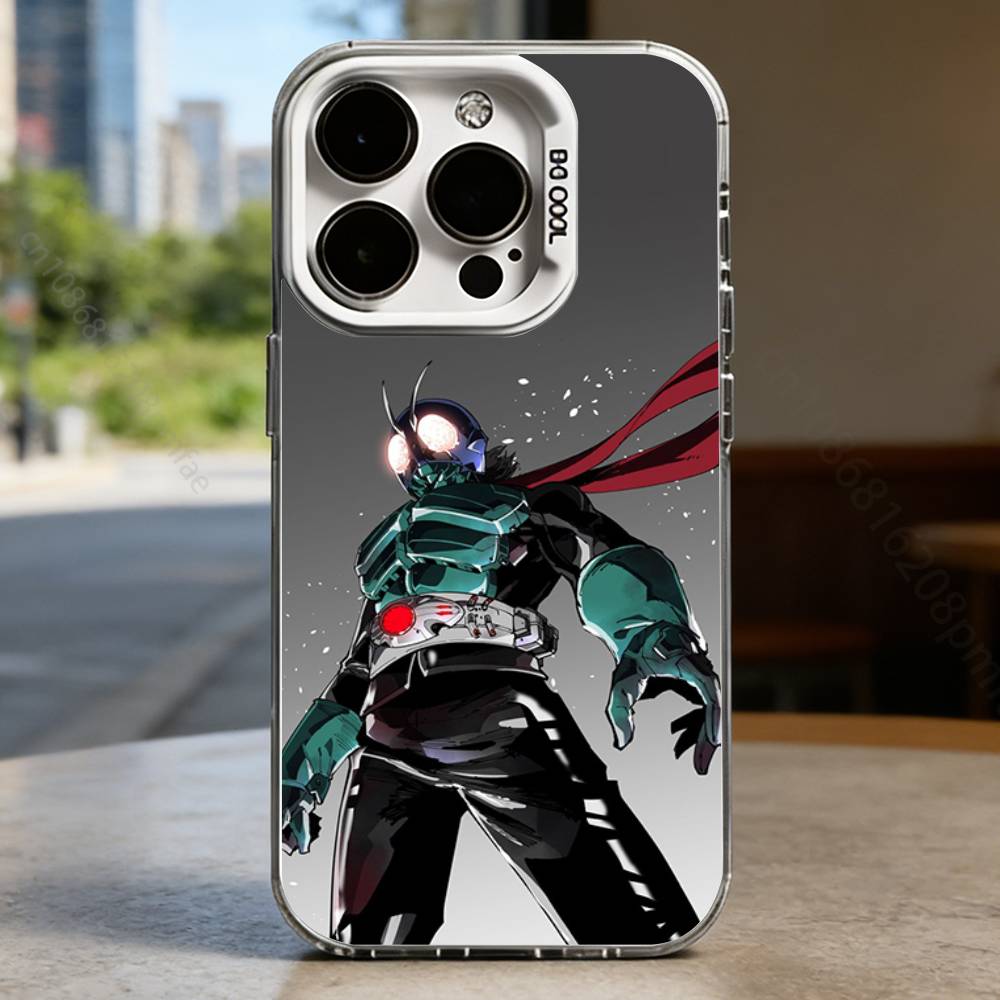 Kamen R-Rider Case for iPhone 16 15 14 13 12 11 Pro Max Plus Air 16E X XR XS Max Hard Shockproof Bumper Cover