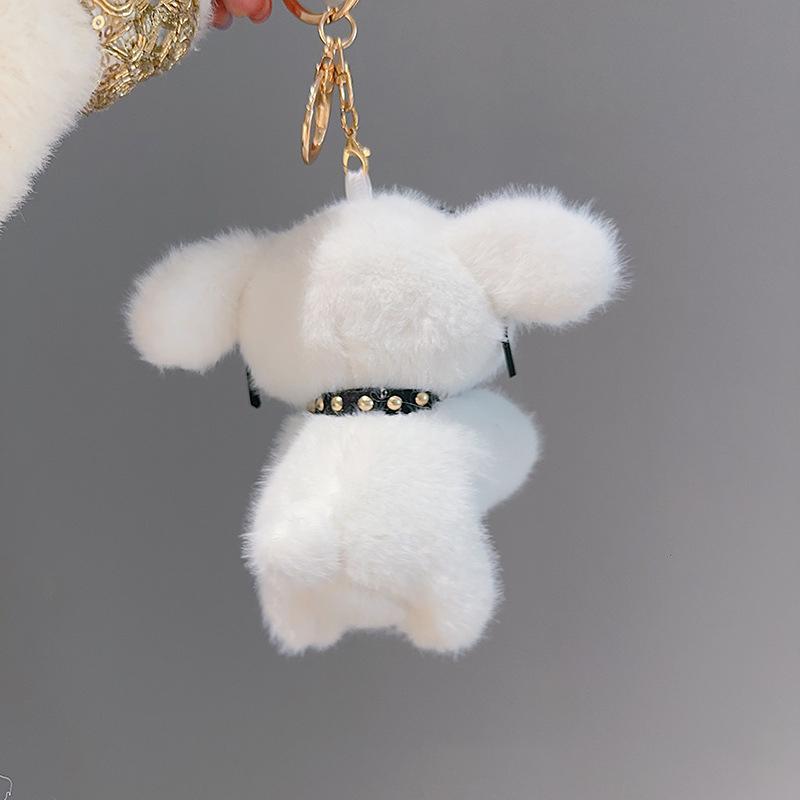 Çizgi Film Sevimli Peluş Gözlük Köpek Yavrusu Bebek Anahtarlık Kolye Sırt Çantası Asılı Süs