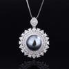 Jewelry Inlaid Gray Beads Handmade Diamond Inlaid Round Luxury Set 16Mm124Mm