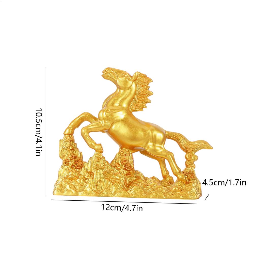 Статуэтка китайской лунной лошади, украшение на Праздник Весны 2026 год Лошади, настольная статуэтка для коллекционеров, семьи, друзей