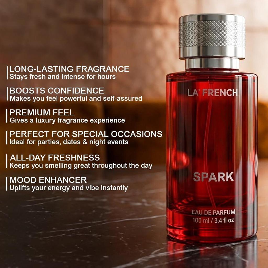 La French Spark Perfume – 100ml | Long-Lasting Unisex Perfume for Men & Women |