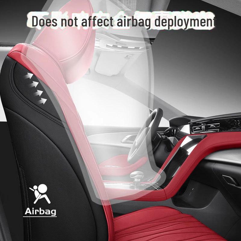 Hongqi Leather Car Seat Covers for H5, H7, H9, HS5, HS7 - All-Season, Five-Seat Compatible Cushion