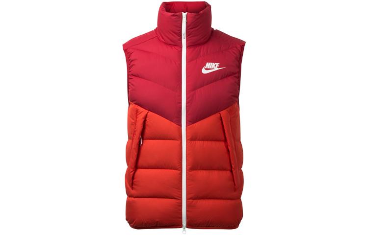 Nike Down Vests Men s Red Stand Collar Moderate Other 928860-687 M