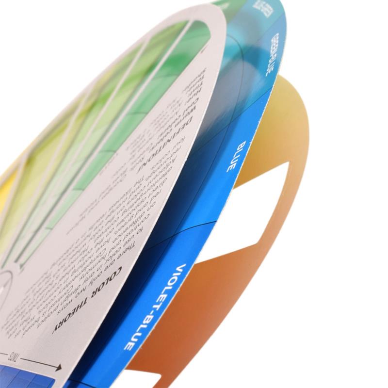 Profesjonell papirkortdesign Fargeblandingshjul Blekkdiagram veiledningsrunde