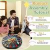1 Set Kids Rope Untangling Game Twisted Rope Knots Challenge Board Game Logic Thinking Interactive Educational Elastic Rope Unhitching Toy