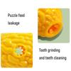 Pet Toy Interactive Puzzle Food Leakage Design Bite-Resistant Chew Toy Simulated Bitter Melon Shape Washable Teeth Cleaning Puppy Toy