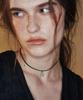 August Harmony Hoefijzer Geborsteld Leer Choker