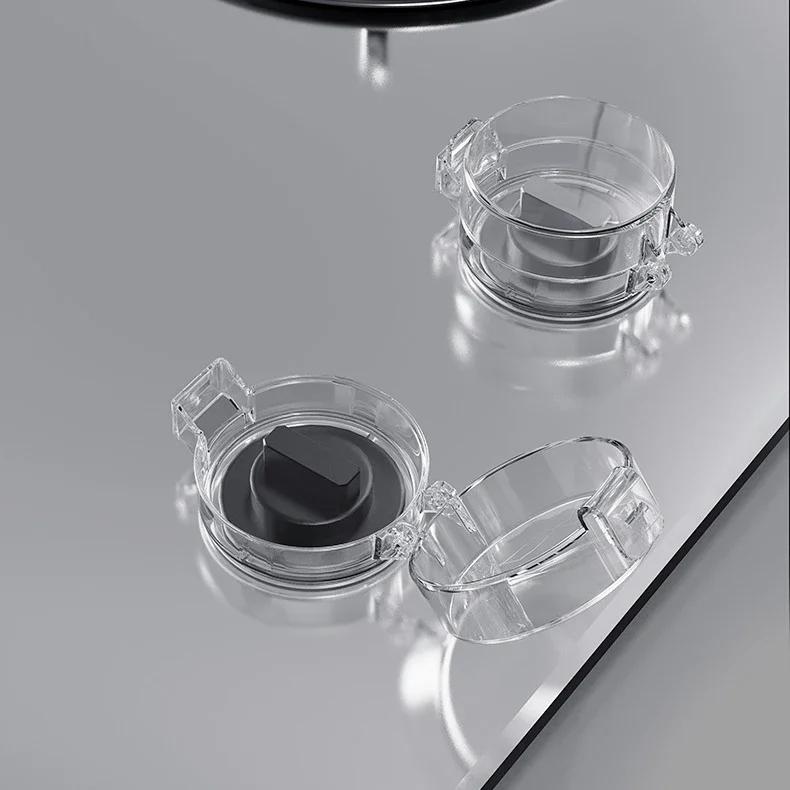 

2 шт. Крышка переключателя Защита от детей Крышки ручек плиты духовки Газовая плита Крышка ручки Духовка Замок безопасности для детей Прозрачный/Черный Защита плиты Защита