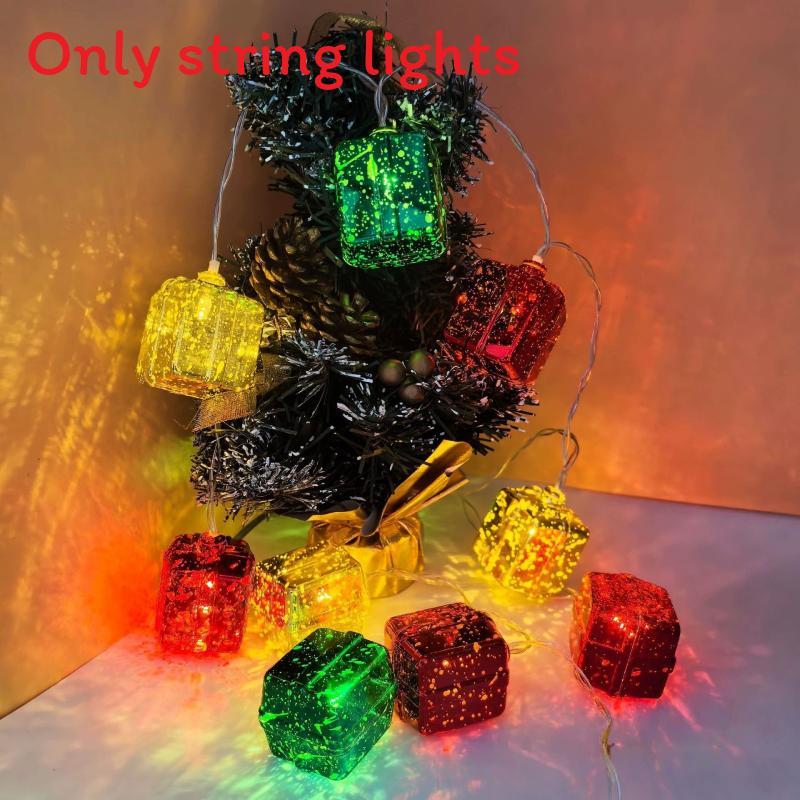 Christmas Led Indoor String Lights With Gift Box Ball For Festive Decor