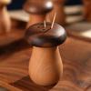 Holz Zahnstocherhalter Kreativer Pilz Zahnstocher Spender Aufbewahrungsbox Haus Restaurant Küche Tischdekoration Zubehör
