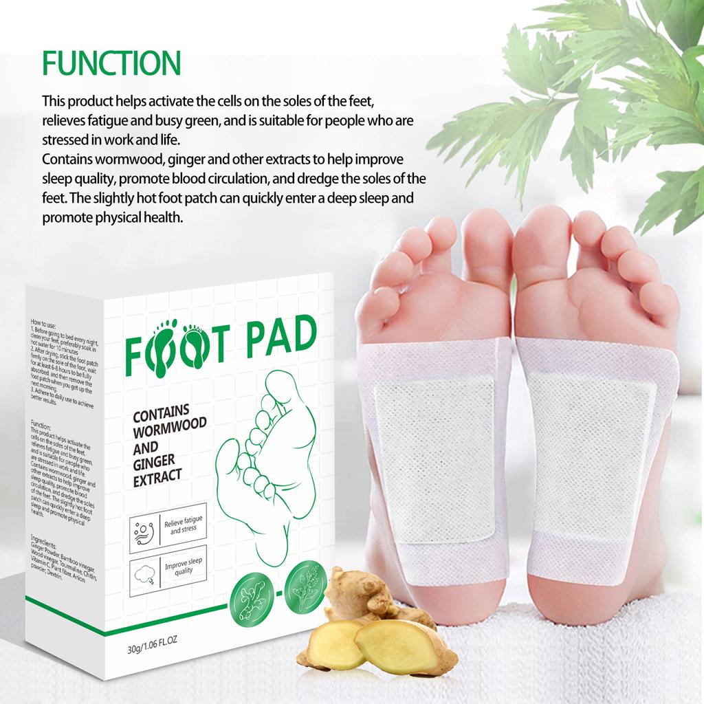 Mugwort Foot Patch Dehumidification Mugwort Leaf Ginger Medicinal Pack Care Foot Patch