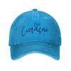 Curacao Football Print Caps For Unisex Cotton  Trucker Hat Causal Headwear Baseball Cap Adjustable