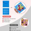 3/12/24Pcs Mini XO Felt Board Game Educational XO Puzzle Toy Toddler Boys Girls Portable Travel 2 Player Battle Strategic Board Game