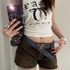 Retro Women's Belt Gothic Dress Jeans Belt Fashion Heart Waist Belt  Streetwear